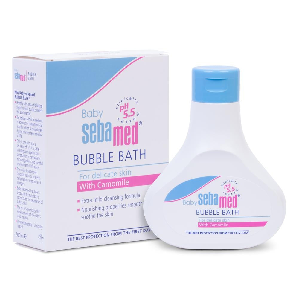 Sebamed Baby Bubble Bath, 200ml (exp 02/27)