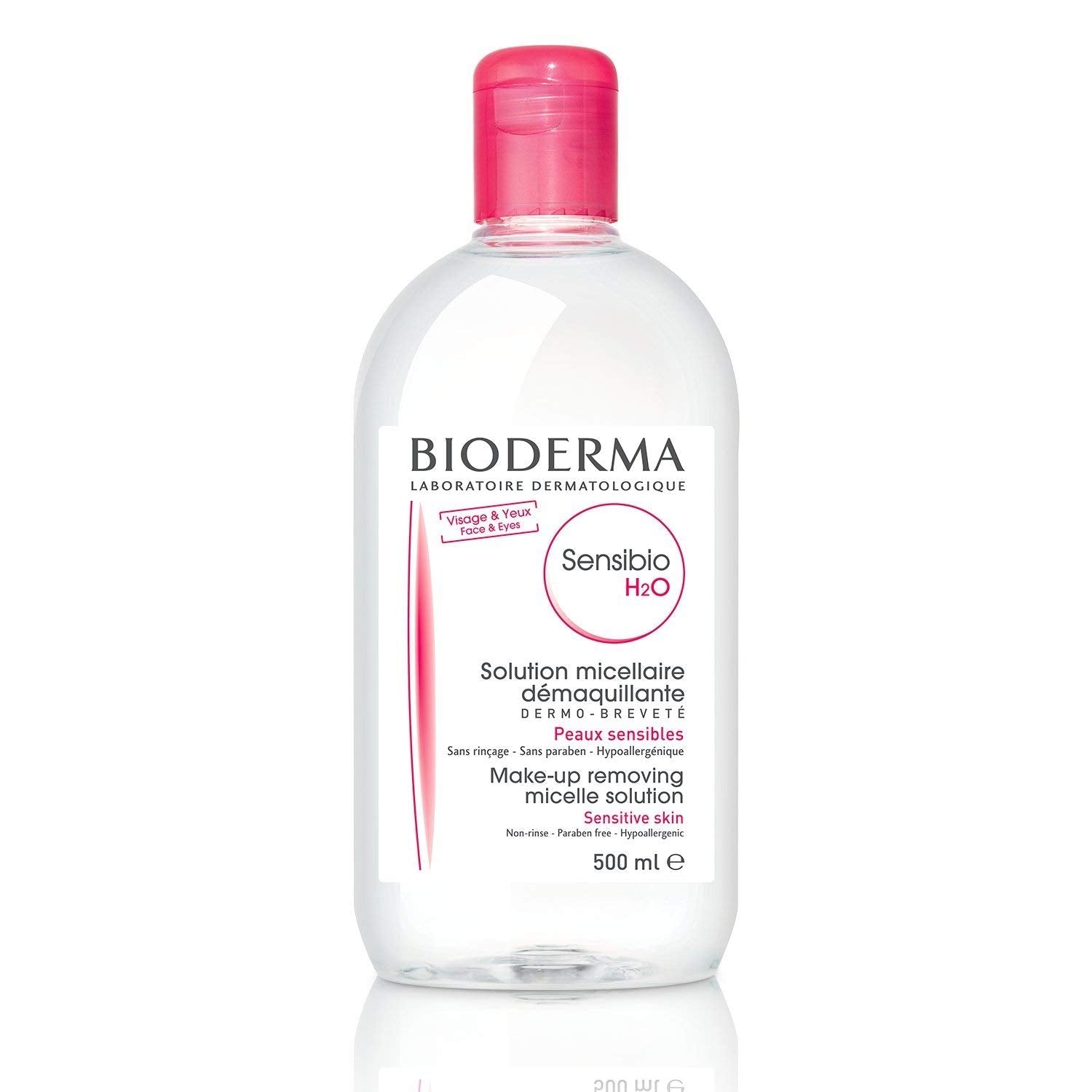 Bioderma Sensibio H2O Make-up Removing Micellar Solution, 500ml (exp 08/27)