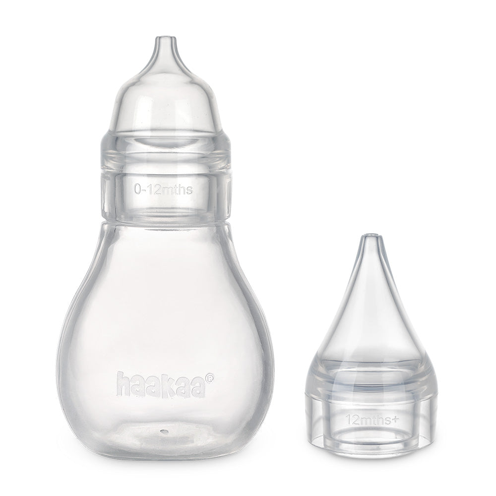 Haakaa Easy-Squeezy Silicone Bulb Syringe Nose Cleaner (2 Tips)