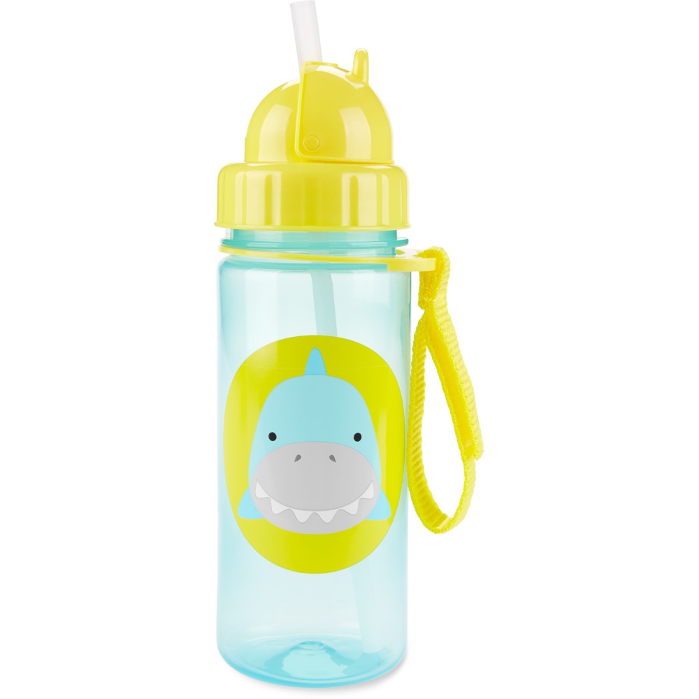 Skip Hop Zoo Straw Water Bottle, 13oz (12 Designs)