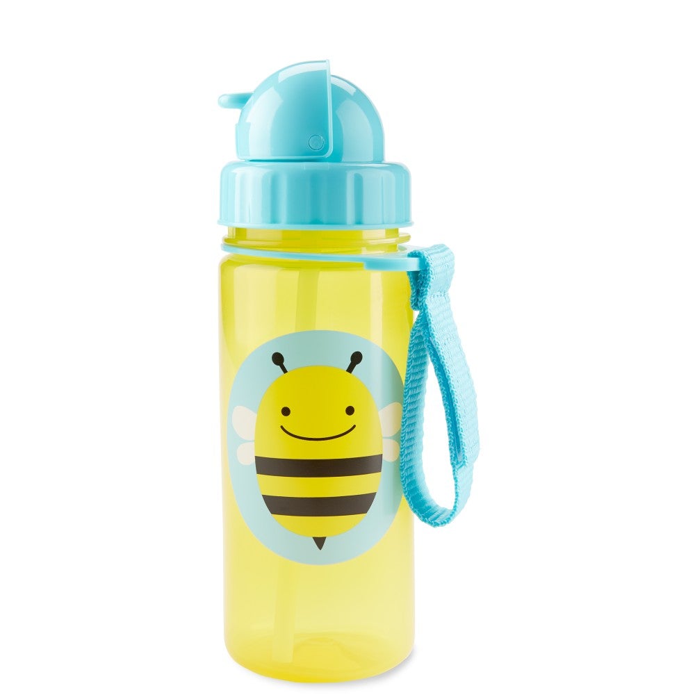 Skip Hop Zoo Straw Water Bottle, 13oz (12 Designs) - Pupsik Singapore