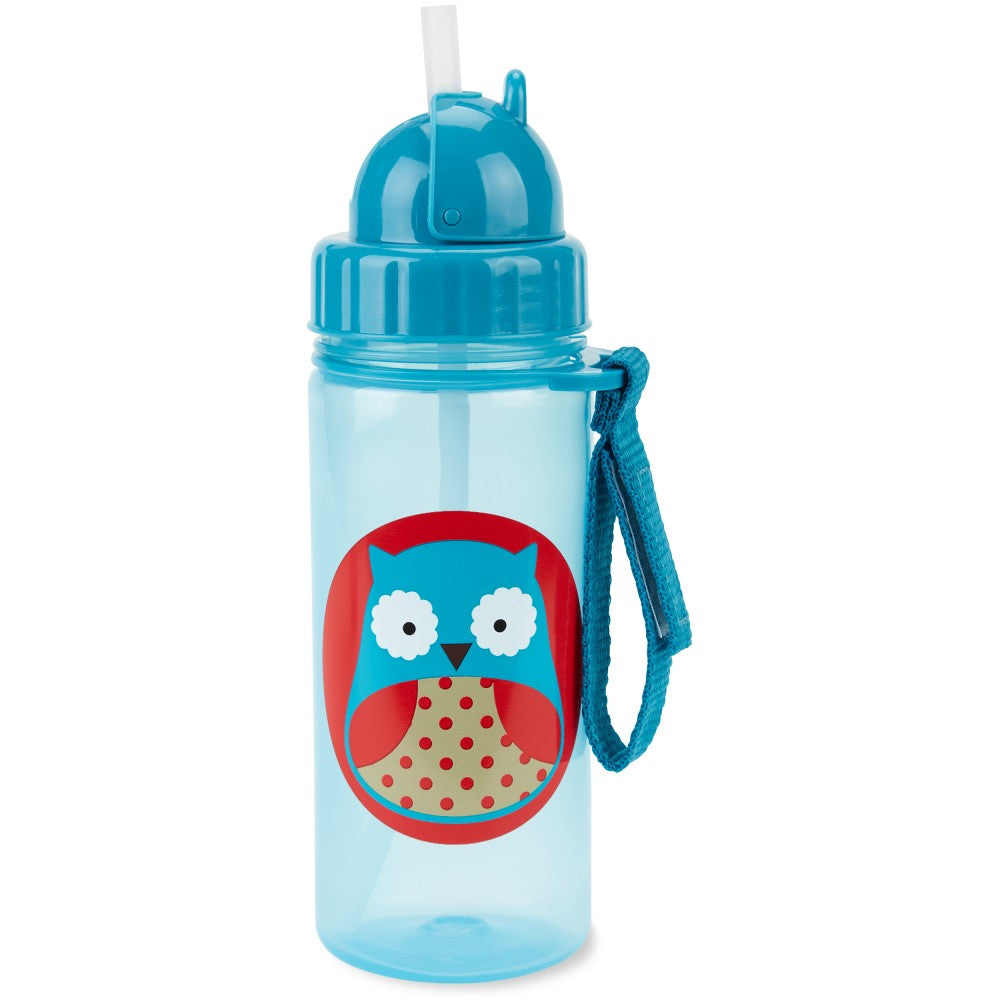 Skip Hop Zoo Straw Water Bottle, 13oz (12 Designs)