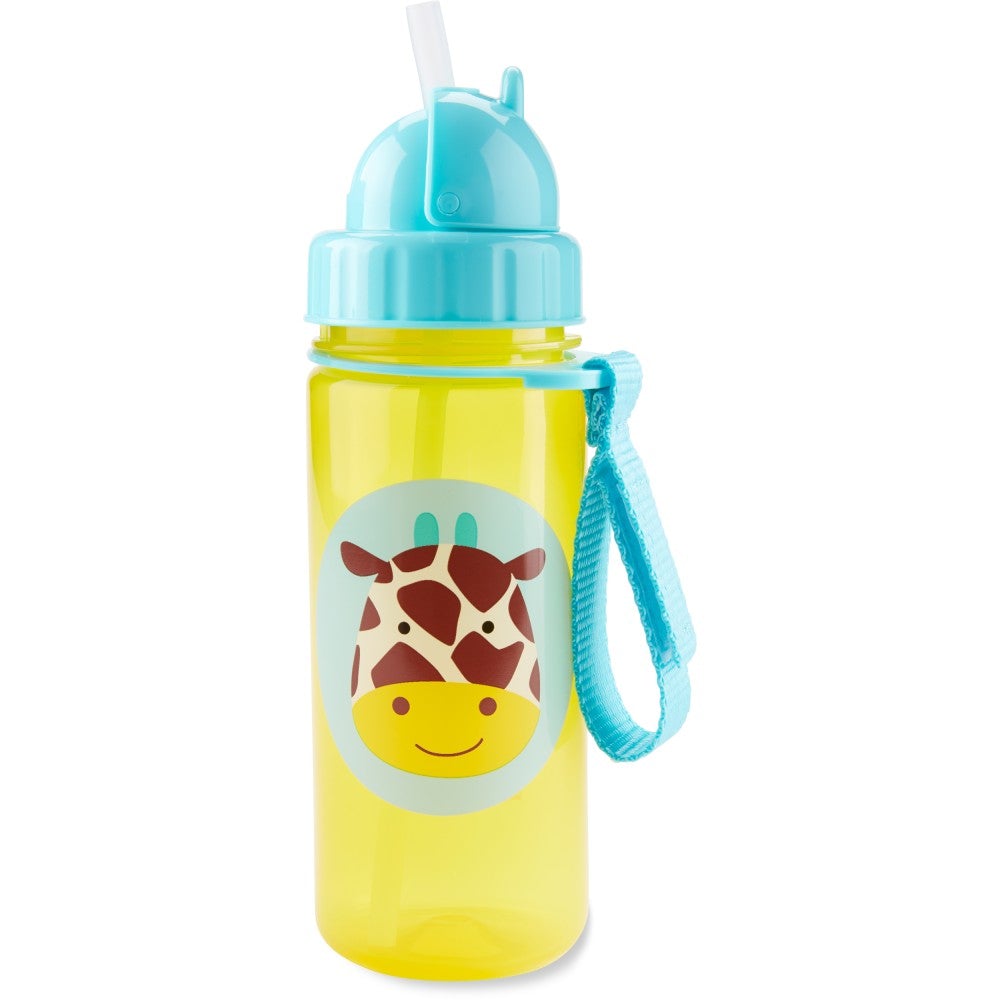 Skip Hop Zoo Straw Water Bottle, 13oz (12 Designs) - Pupsik Singapore