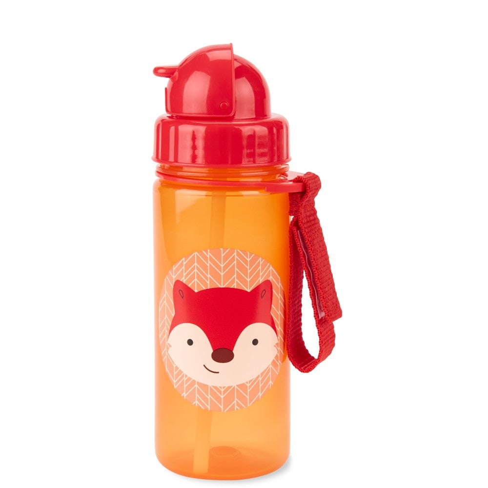 Skip Hop Zoo Straw Water Bottle, 13oz (12 Designs) - Pupsik Singapore