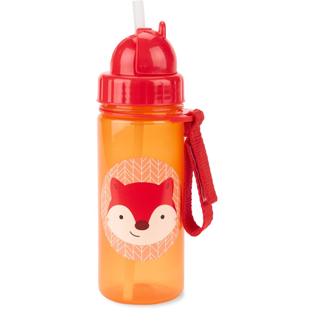 Skip Hop Zoo Straw Water Bottle, 13oz (12 Designs) - Pupsik Singapore