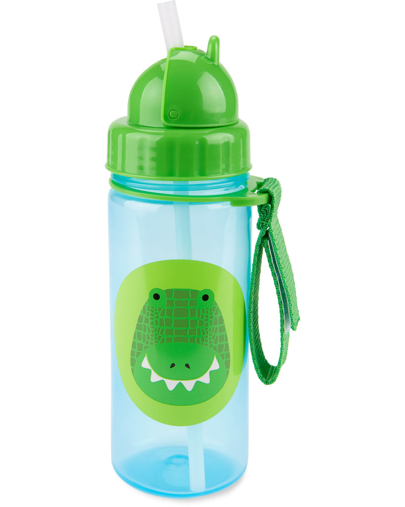 Skip Hop Zoo Straw Water Bottle, 13oz (12 Designs)