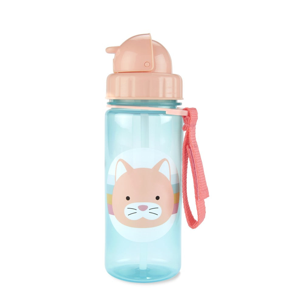 Skip Hop Zoo Straw Water Bottle, 13oz (12 Designs) - Pupsik Singapore