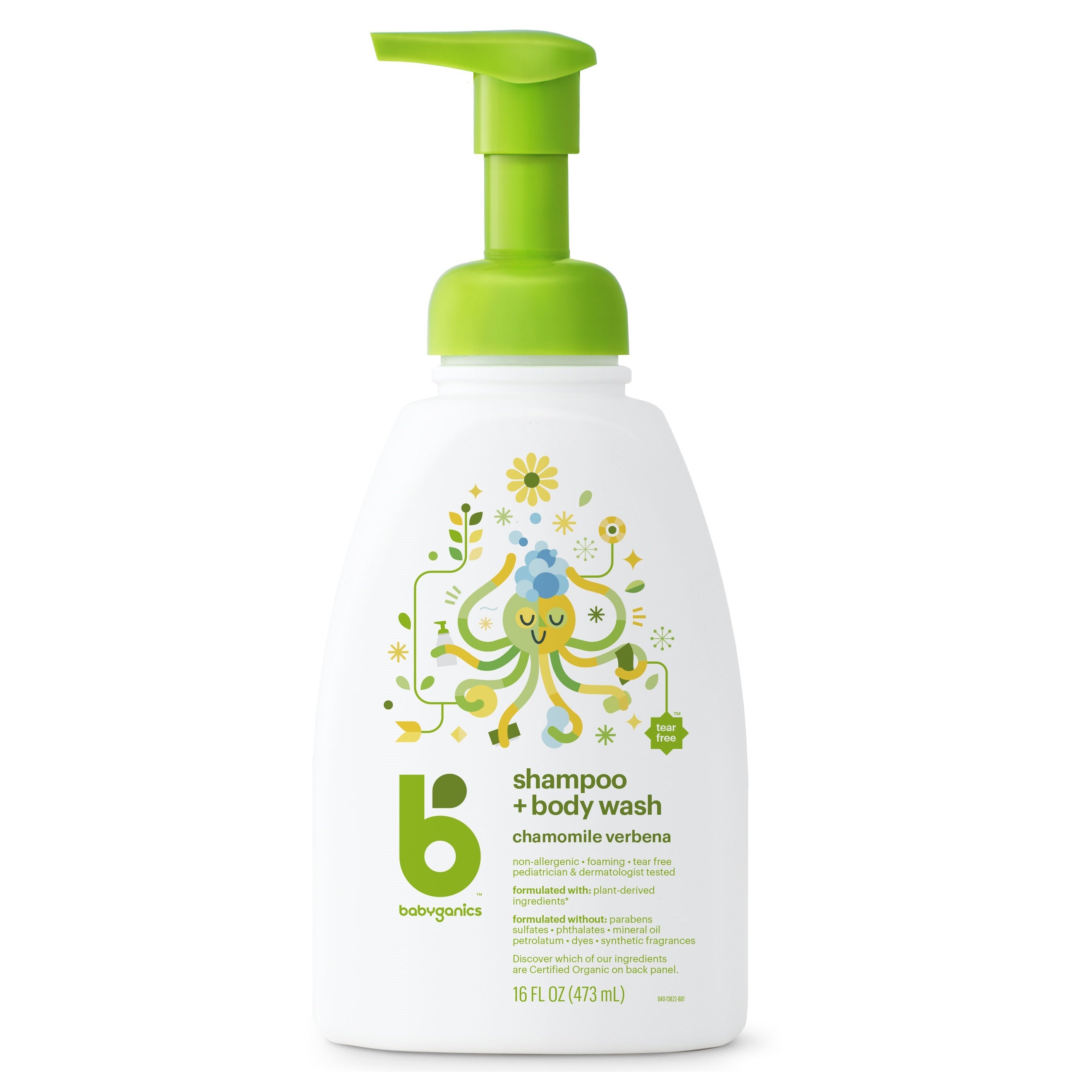 Babyganics Shampoo & Body Wash - Chamomile Verbena (473ml) - Exp 07/27