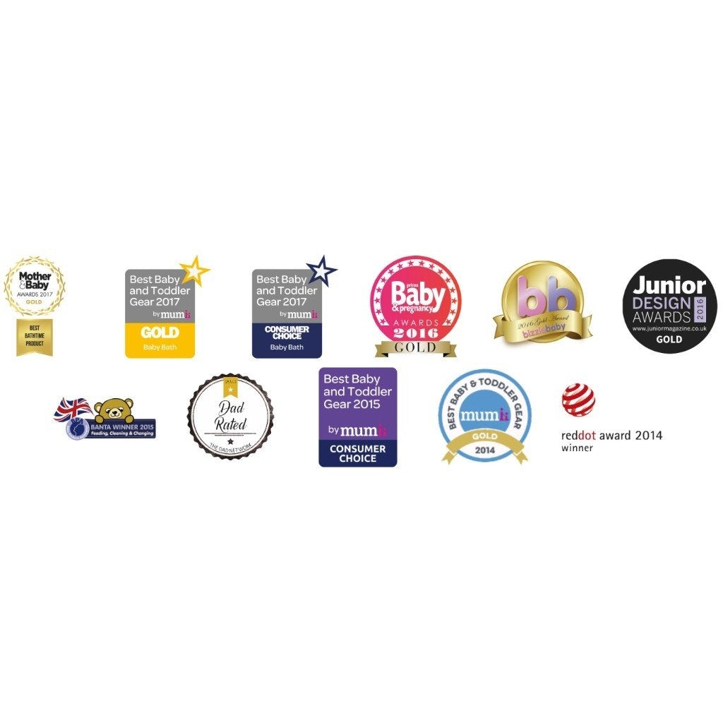 Shnuggle Baby Bath Tub with Plug & Foam Backrest (6 Colors)