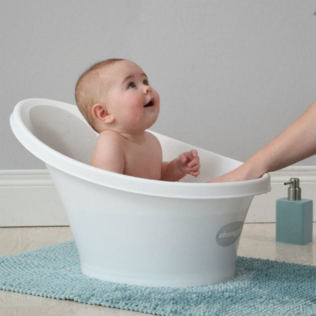 Shnuggle Baby Bath Tub with Plug & Foam Backrest (6 Colors)