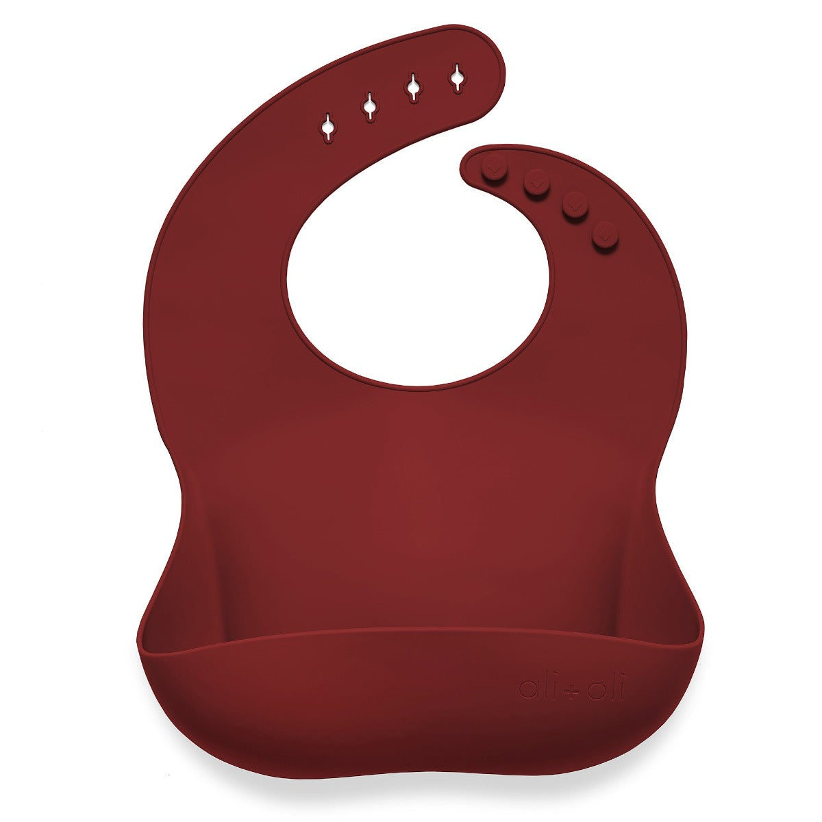 Ali+Oli Baby Silicone Bibs (7 Colours) - Pupsik Singapore