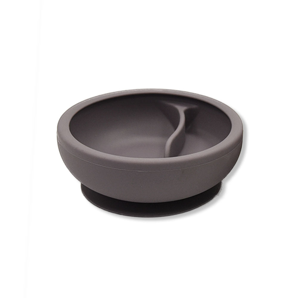 Biomom Baby Silicone Divided Suction Bowl - Silver Sage