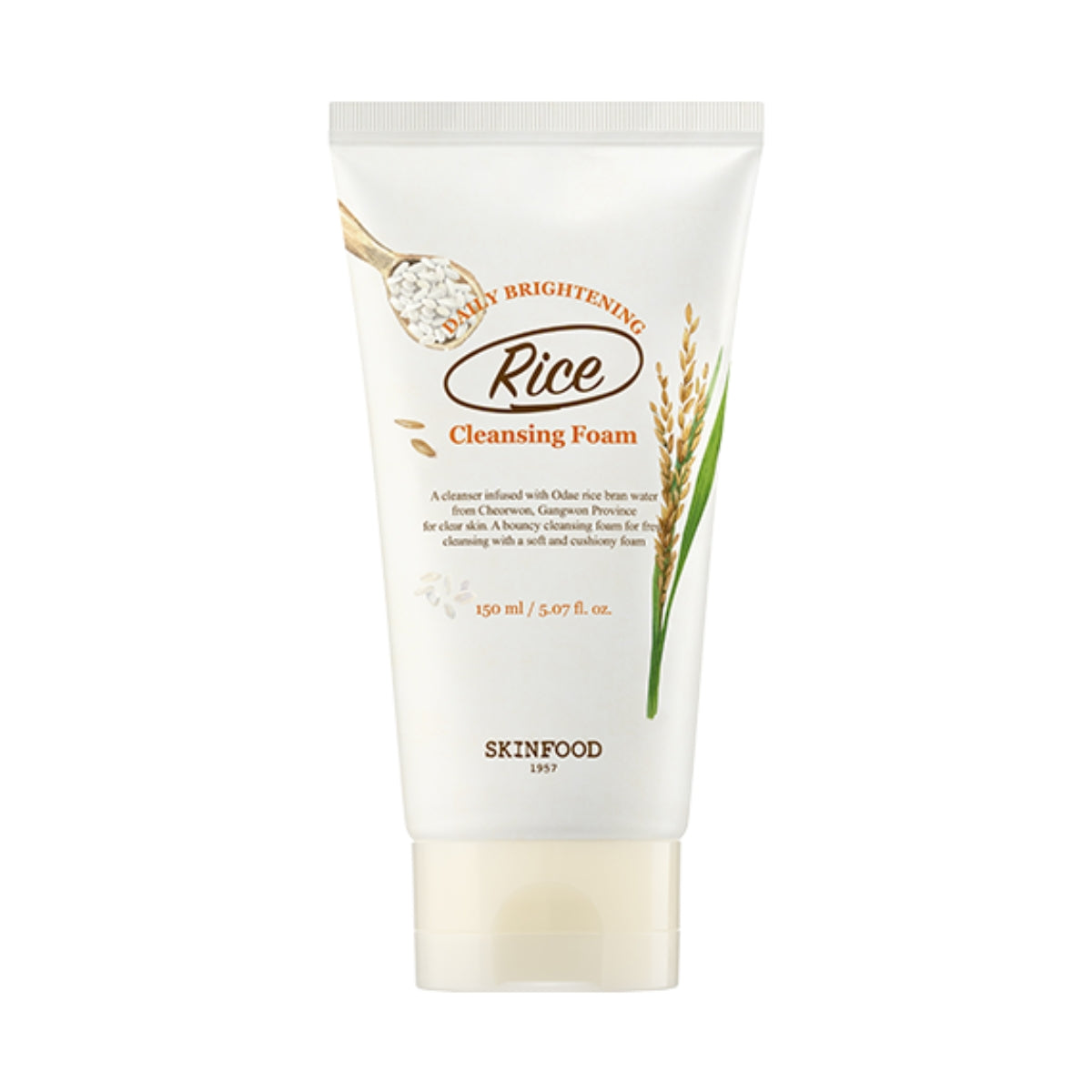 Skinfood Rice Daily Brightening Cleansing Foam, 150ml (Exp 02/27)