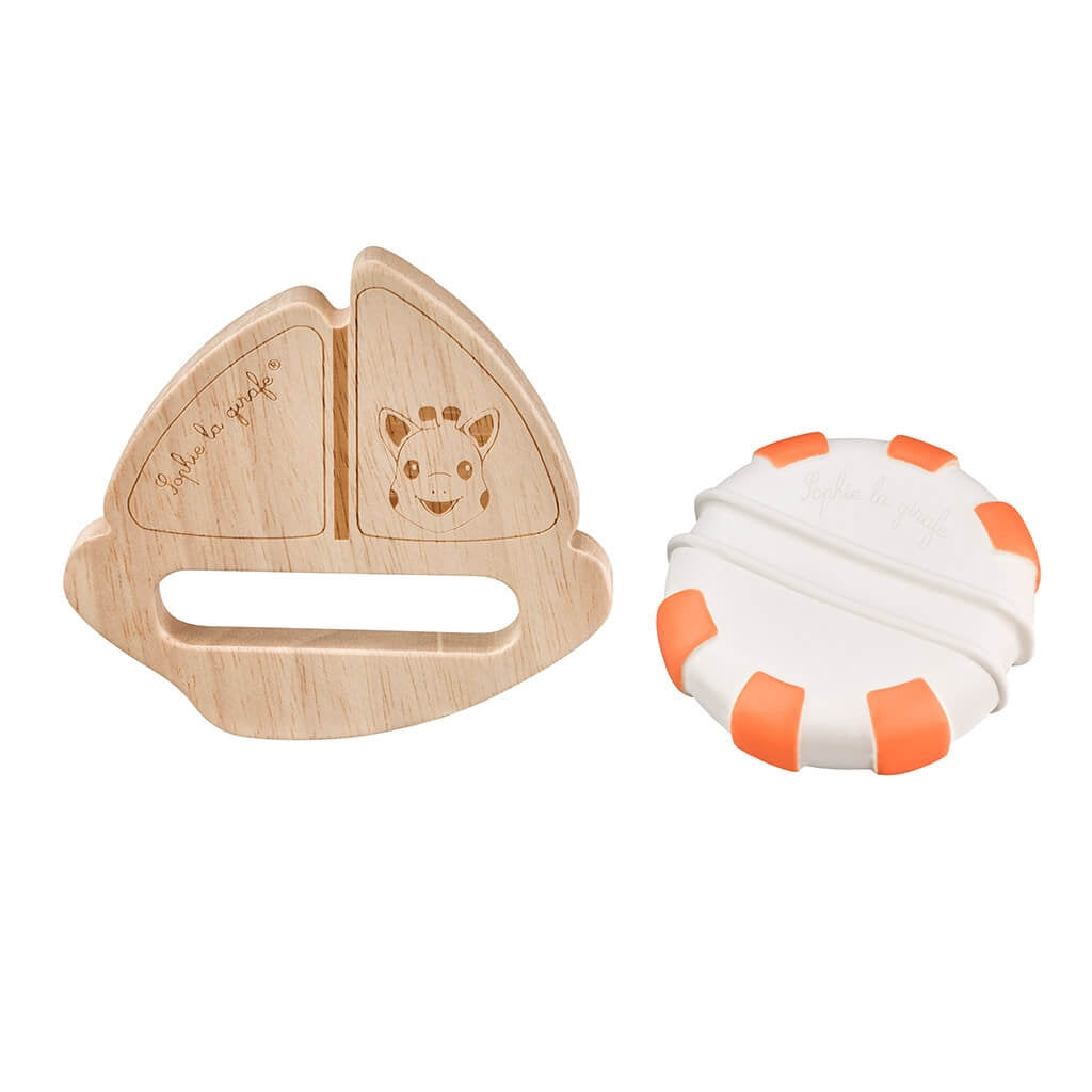 Sophie the Giraffe So' Pure Boat Bath Toy - Rubber/Wood