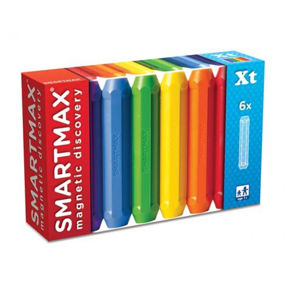 SmartMax 6 Medium & 6 Long Bars Extension Set Magnetic Building Toy
