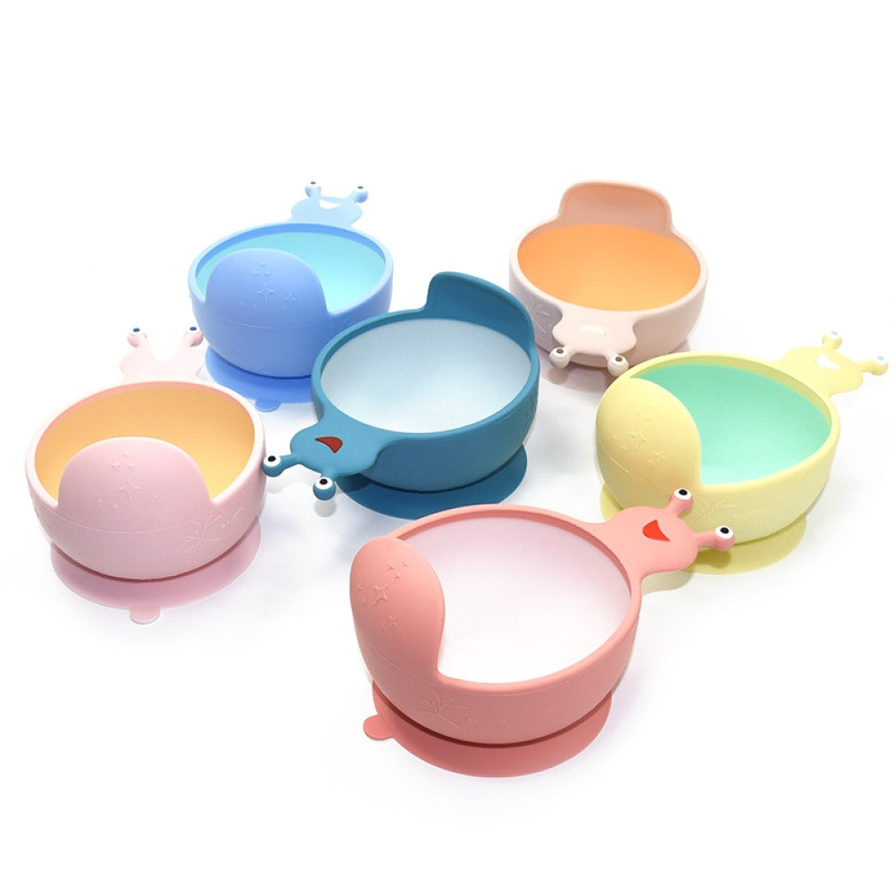 Biomom Baby Silicone Snail Suction Bowl (3 Colours)