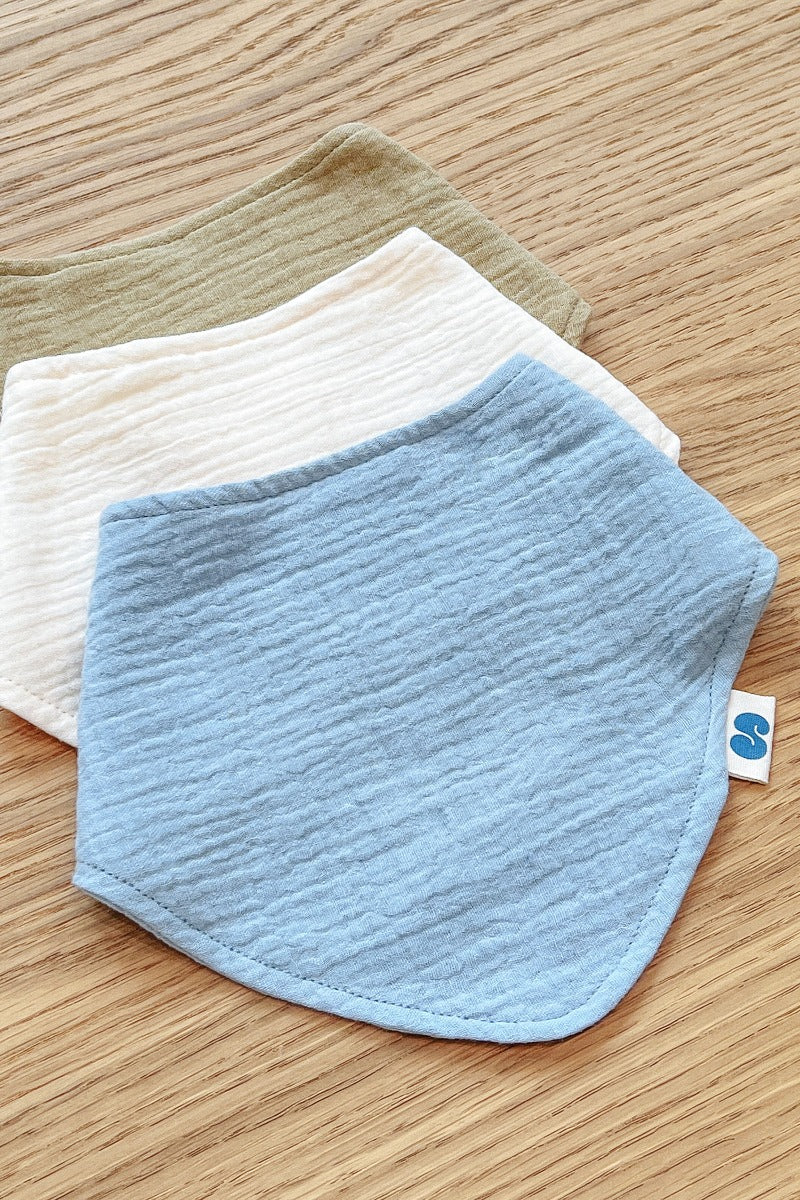 Soft Spot Bandana Bib, 3pk (4 Designs) - Pupsik Singapore