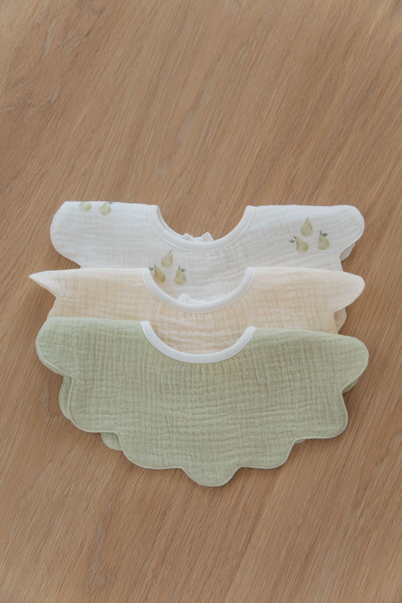 Soft Spot Petal Bib, 3pk (5 Designs) - Pupsik Singapore