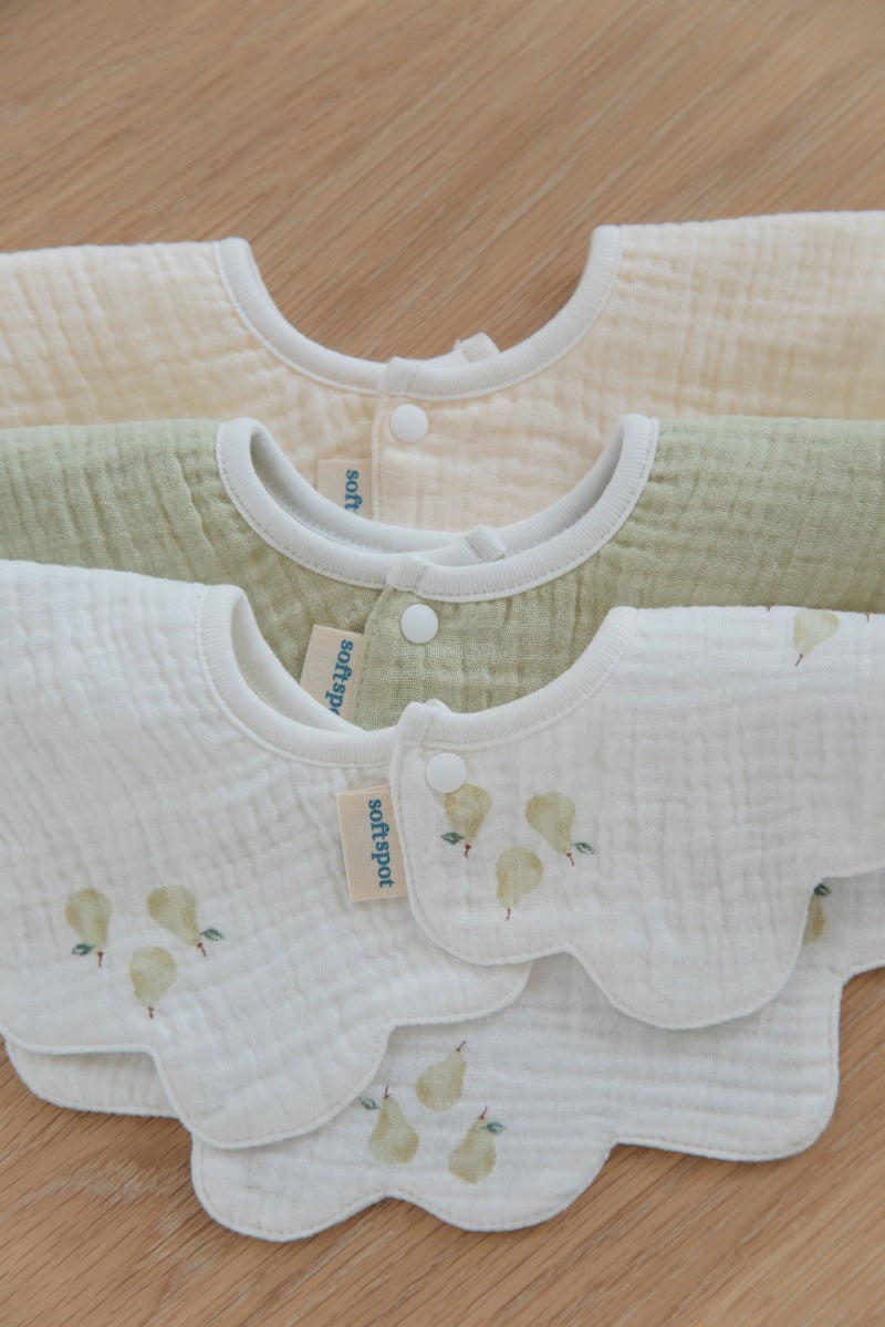 Soft Spot Petal Bib, 3pk (5 Designs) - Pupsik Singapore