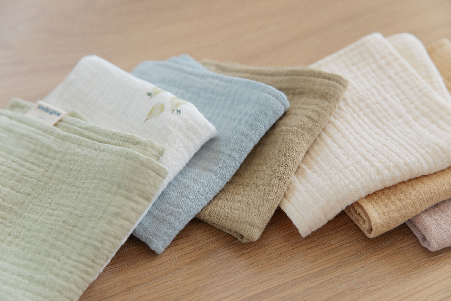 Soft Spot Squares Wash Cloth Set, 7pcs (3 Colors)