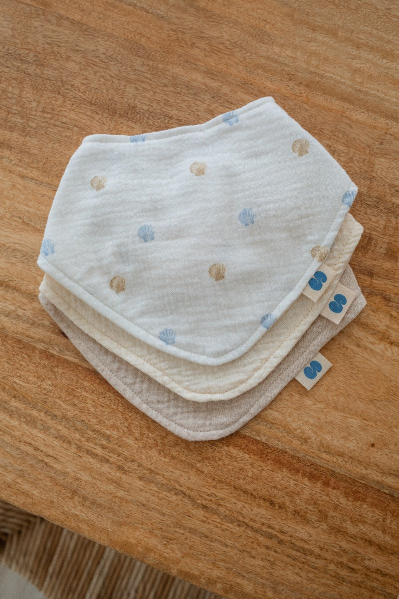 Soft Spot Bandana Bib, 3pk (4 Designs) - Pupsik Singapore