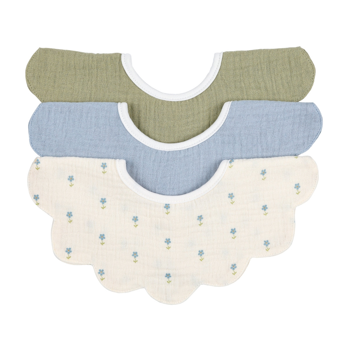 Soft Spot Petal Bib, 3pk (6 Designs)