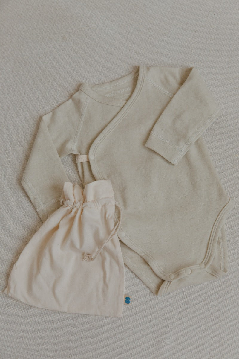 Soft Spot Long Sleeve Onesie - Cocoa (3 Sizes)