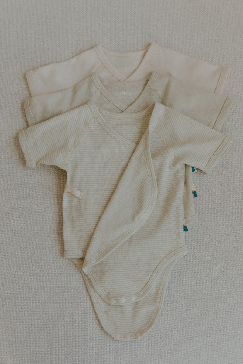 Soft Spot Short Sleeve Onesie - Tiramisu (2 Sizes)