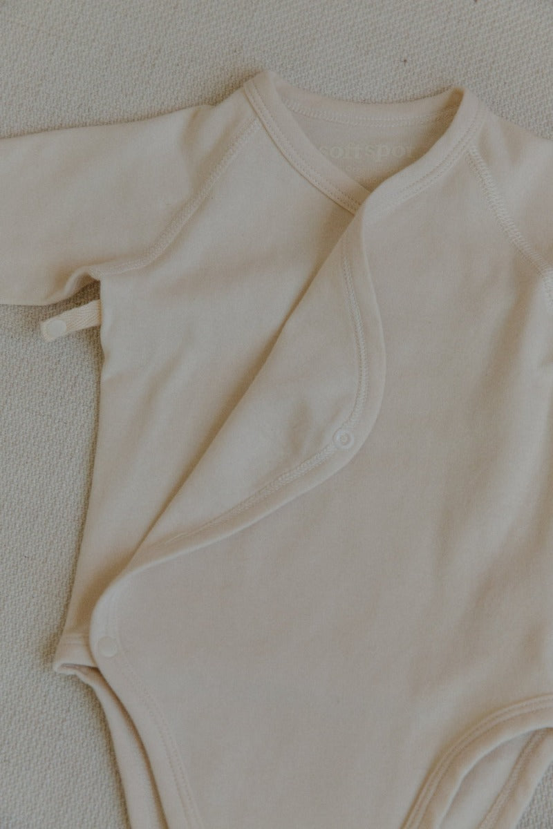 Soft Spot Short Sleeve Onesie - Cream (2 Sizes)