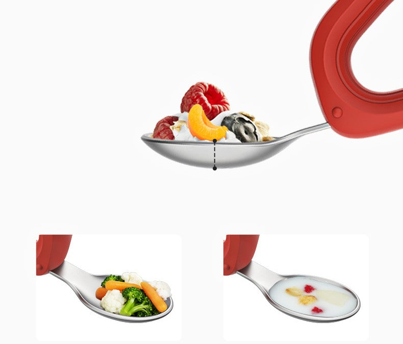 Biomom Tiny Grubs Stainless Steel Fork and Spoon Set with Case (2 Colors)