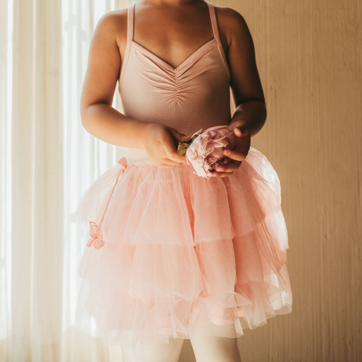 House of Holly Ballerina Tulle Dress - Peach (3 Sizes)