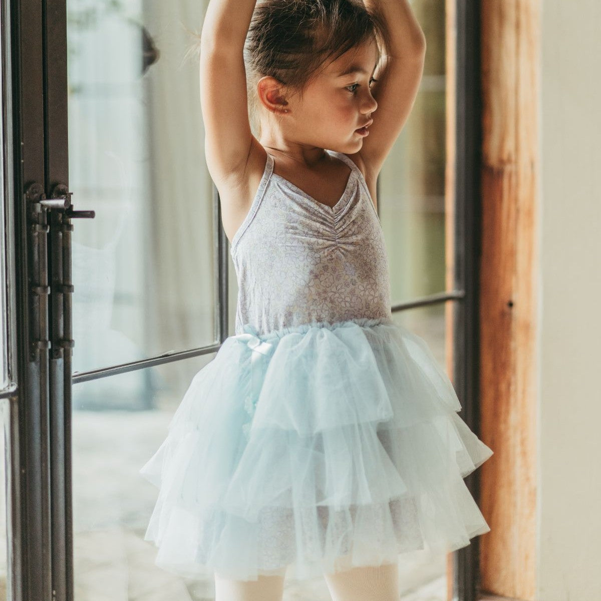 House of Holly Ballerina Tulle Dress - Blue Meadows (3 Sizes)