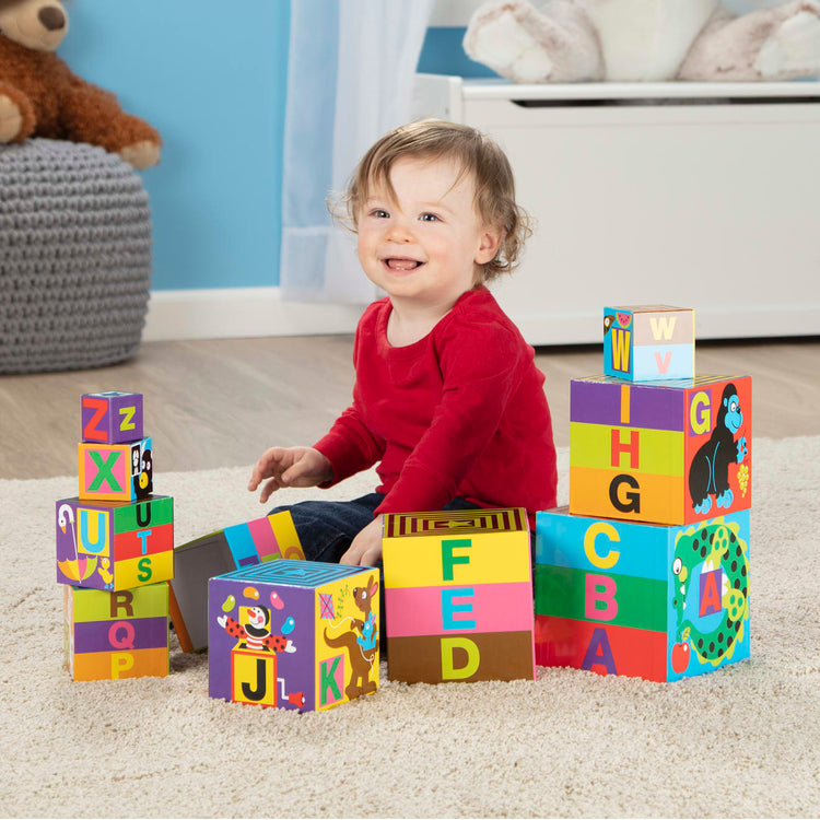 Melissa & Doug Alphabet Nesting and Stacking Blocks
