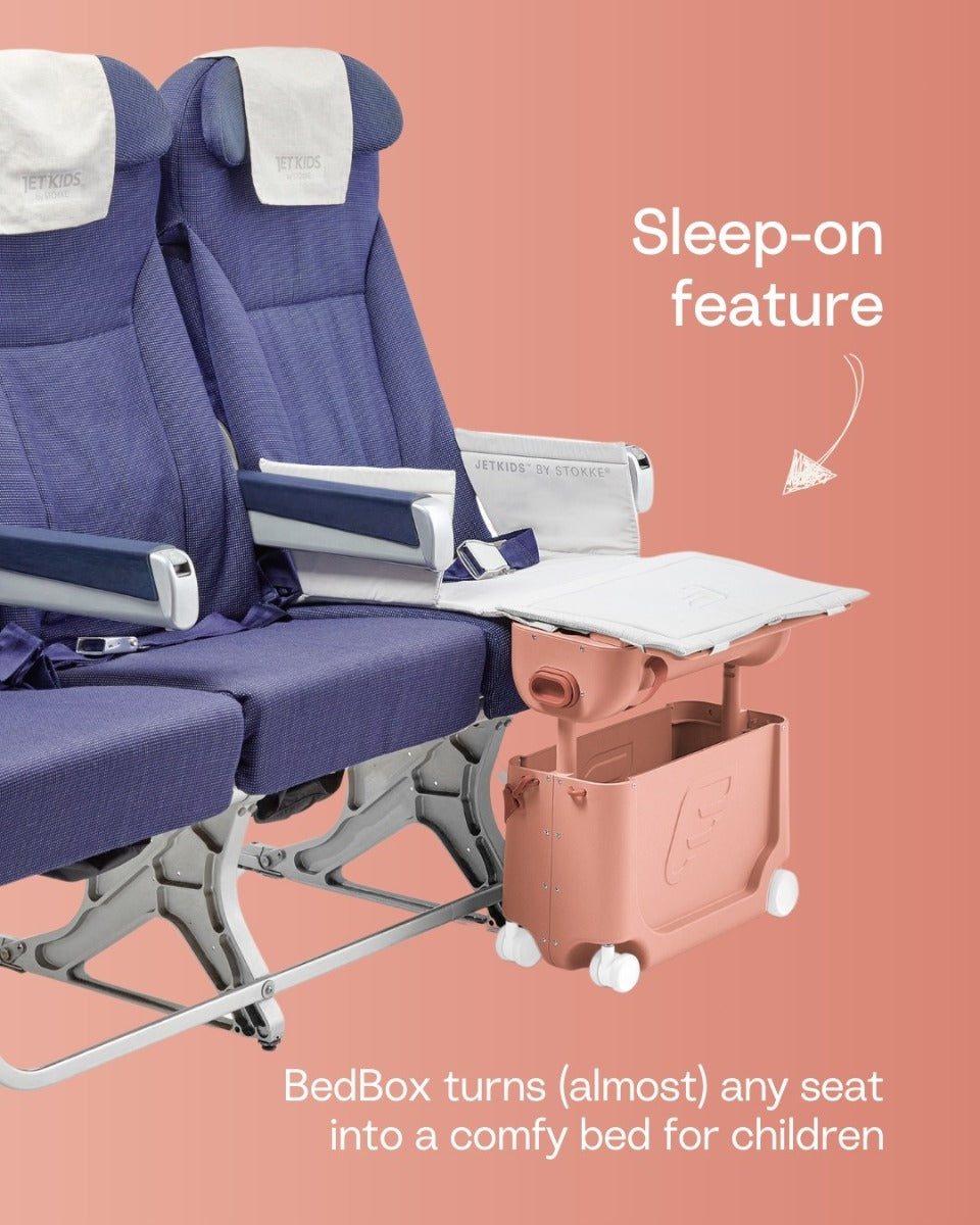 Stokke Jetkids Bed Box Airplane Ride/Carry/Sleep-On Suitcase V4 (6 Colours)