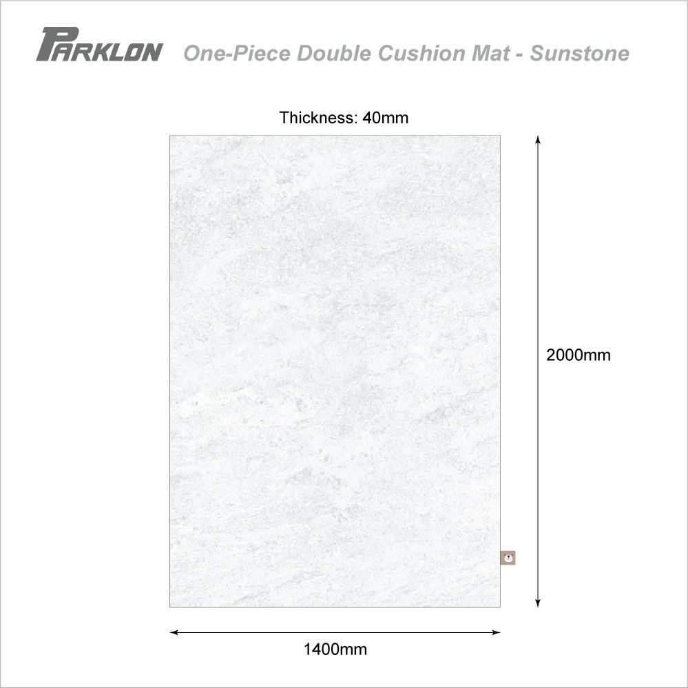 Parklon One-Piece Double Cushion Mat - Sunstone (210 x 140)