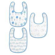 SwaddleDesigns Muslin Baby Bibs, 3pk (5 Designs)