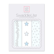 SwaddleDesigns SwaddleLite Multi-Use Blankets (3pk) - Celebrate