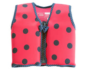 Konfidence Original Children Swim Jacket - Ladybird (3 Sizes)