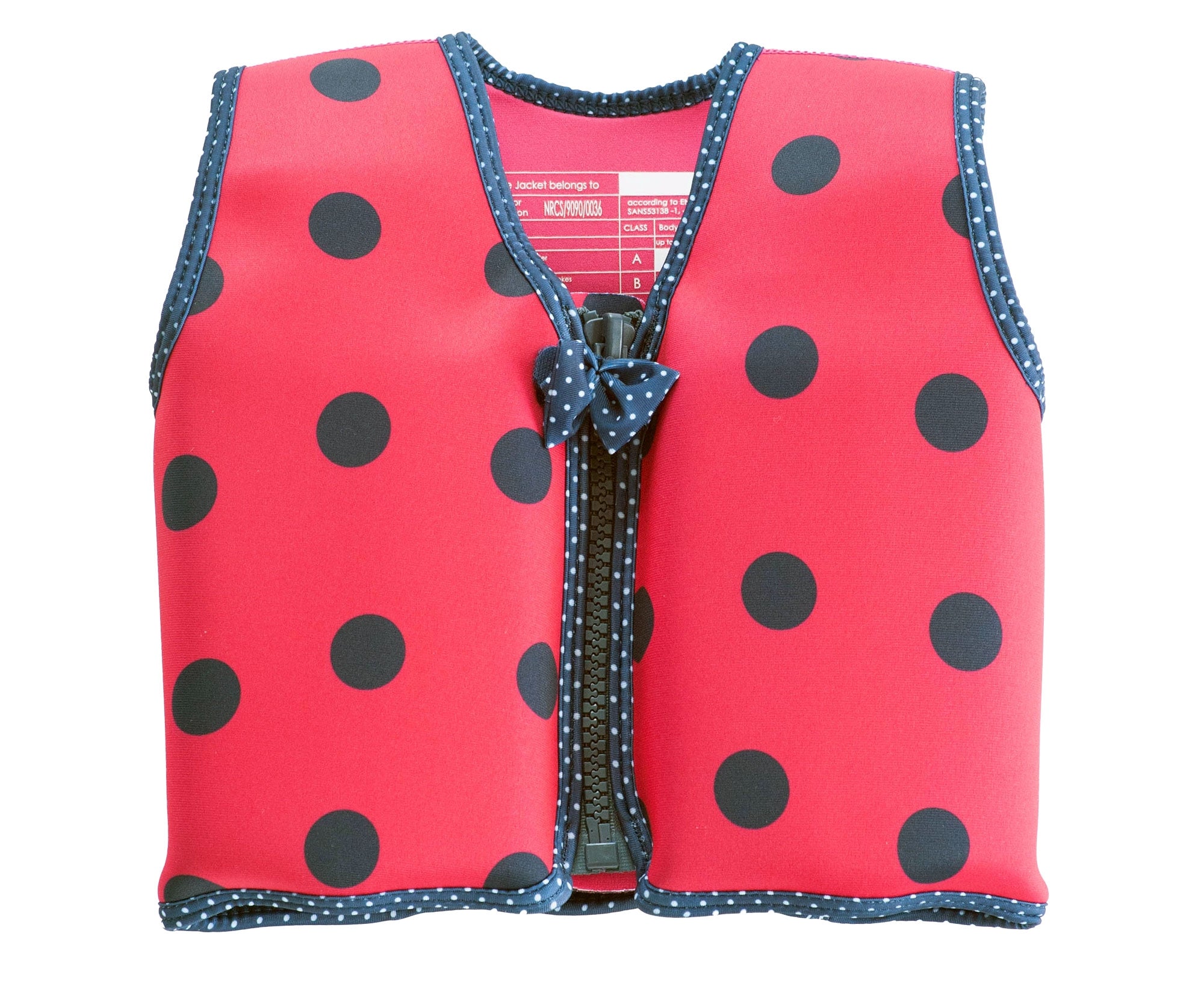 Konfidence Original Children Swim Jacket - Ladybird (3 Sizes)