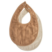 Mushie Muslin Baby Bib, 2pk (6 Designs)