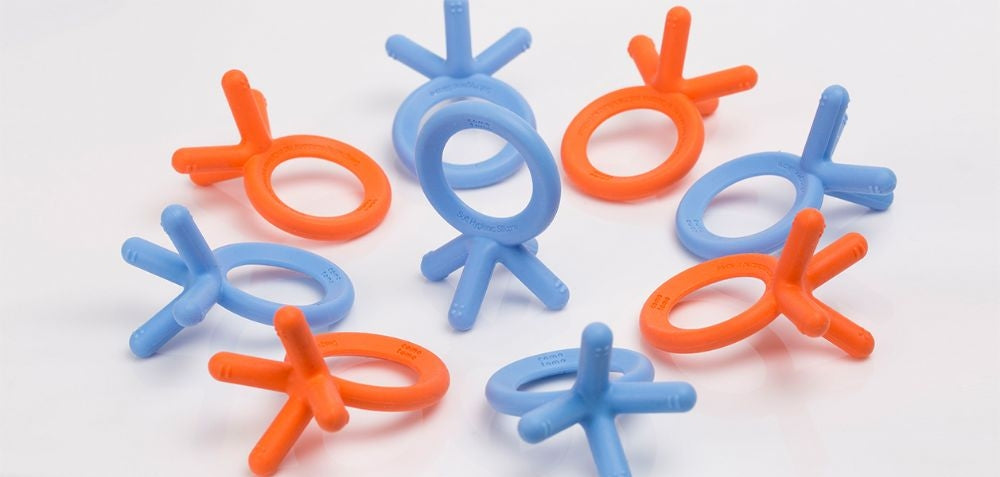 Comotomo Silicone Baby Teether - Blue