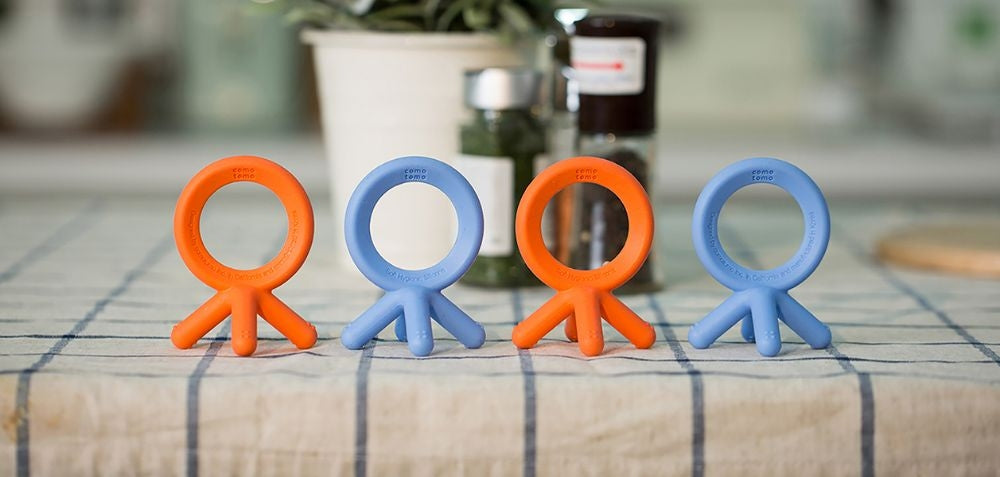 Comotomo Silicone Baby Teether - Blue