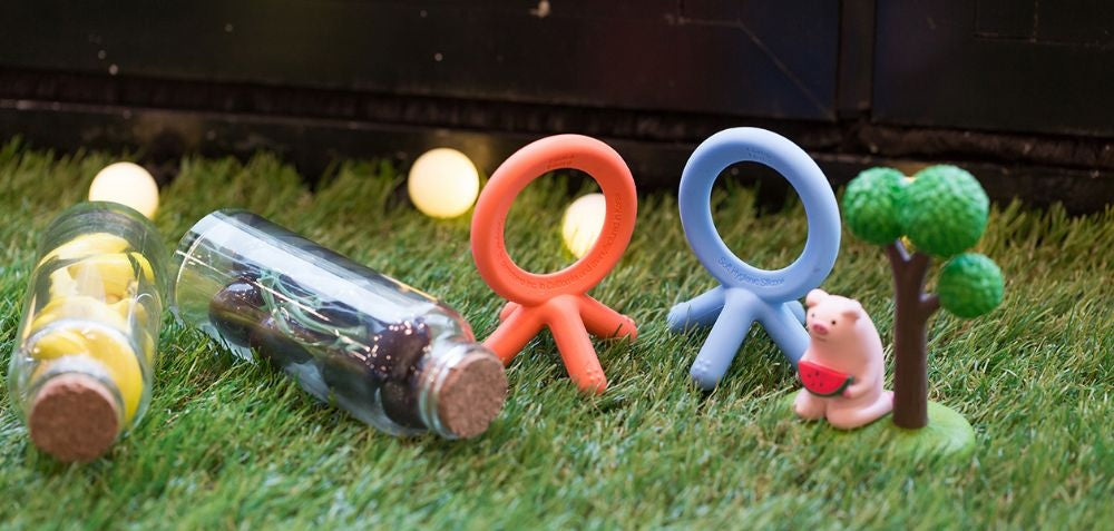 Comotomo Silicone Baby Teether - Blue