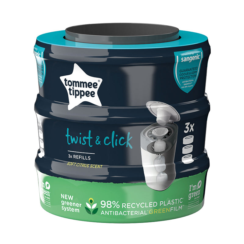 Tommee Tippee Sangenic Twist and Click Cassettes (3-pack)