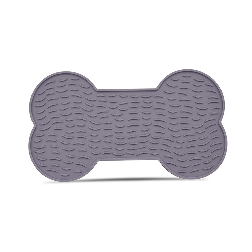 Biomom Silicone Suction Dog Lick Mat, Bone - Tradewinds