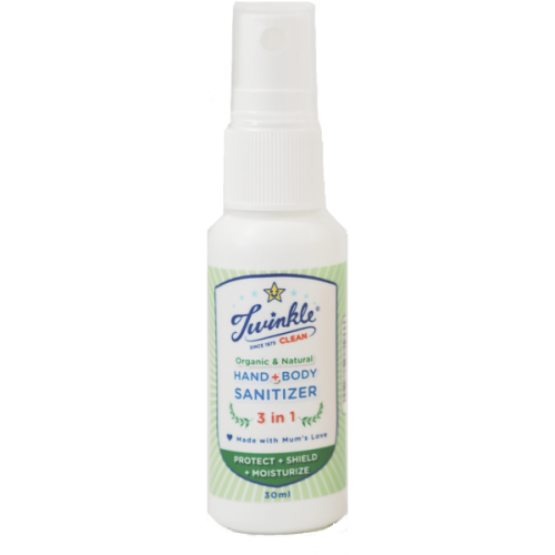 Twinkle Baby 3-in-1 Hand & Body Travel Sanitizer (Alcohol Free), 30ml - exp 04/28