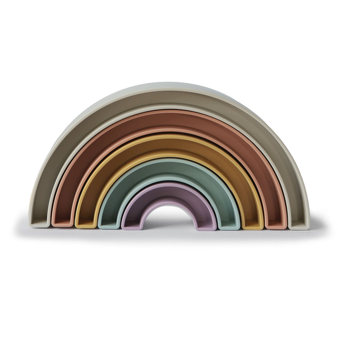 Mushie Rainbow Stacker Toy (3 Colours) - Pupsik Singapore