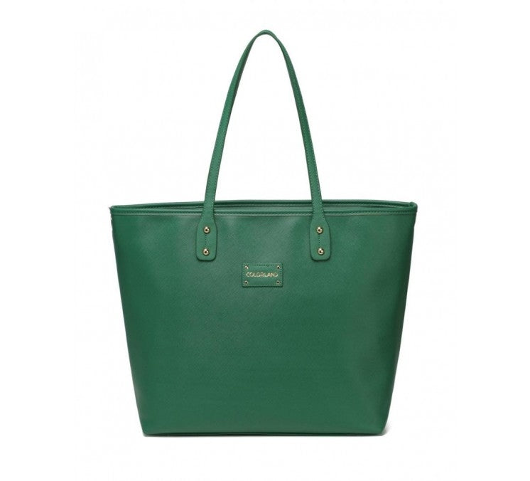 Colorland Ariana Faux Leather Diaper Tote (3 Colours)