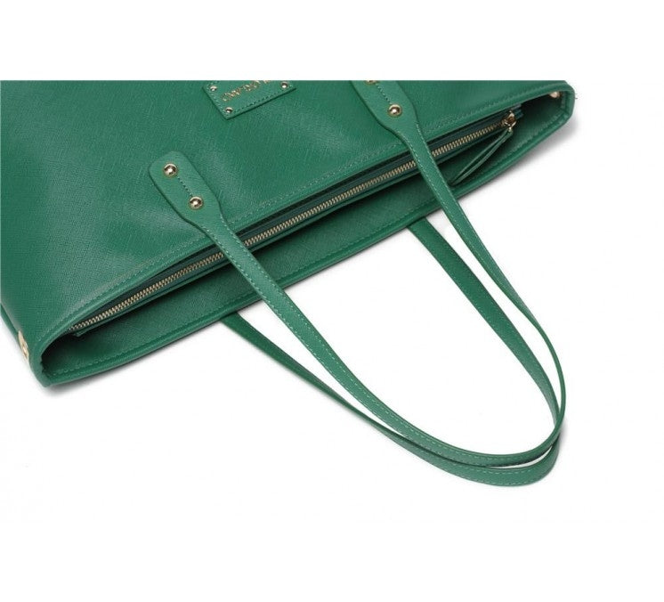 Colorland Ariana Faux Leather Diaper Tote (3 Colours) - Pupsik Singapore