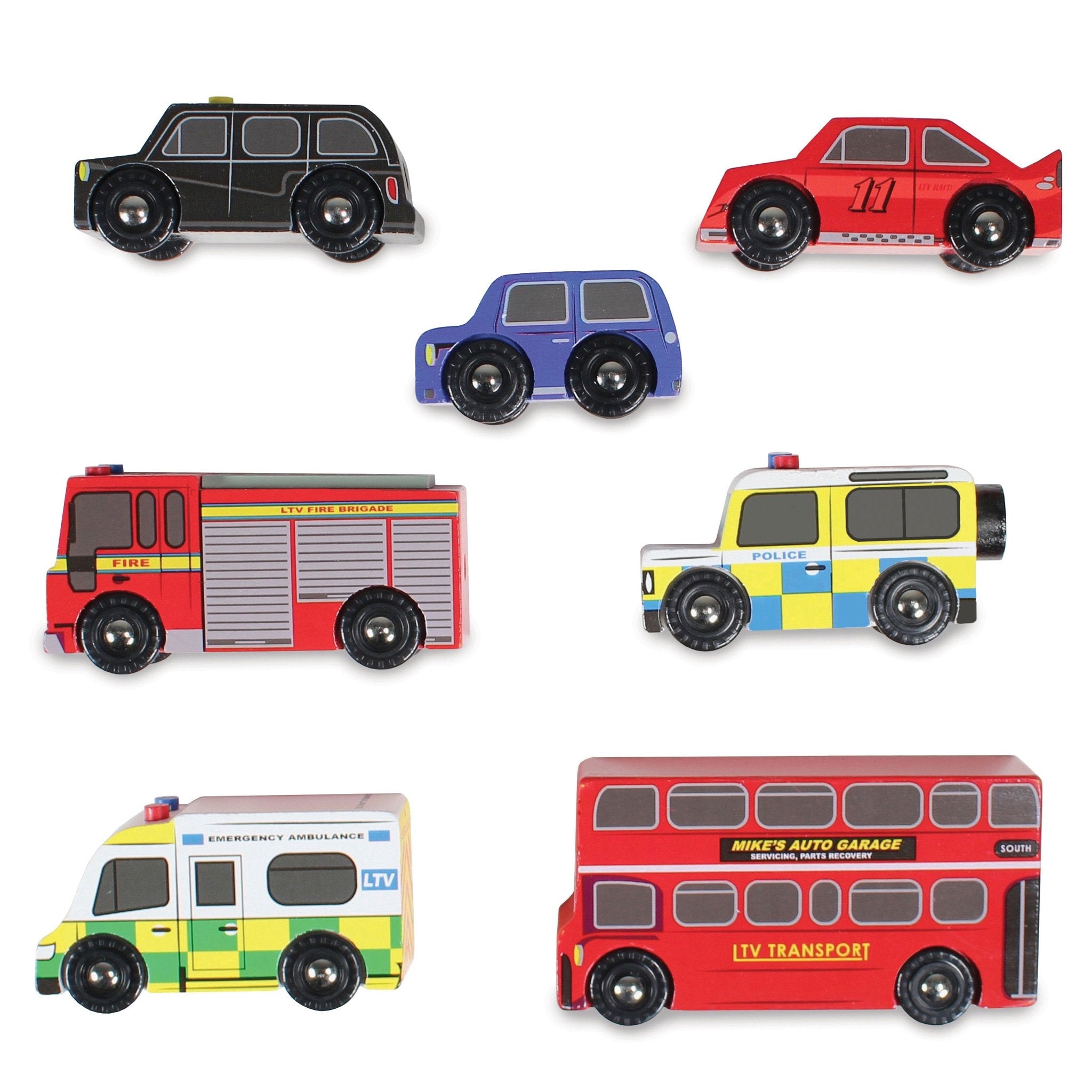 Le Toy Van Wooden London Car Set